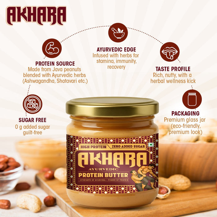 Akhara Protein Butter 300 gms (10.58 Oz.)