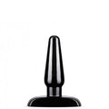 Black butt plug on a white background