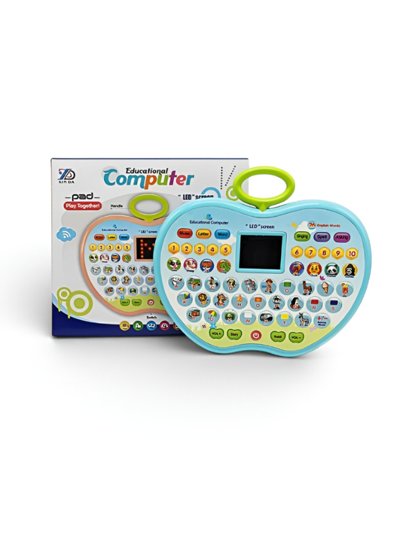 Apple-Shaped Kids Educational Learning Tablet Toy with LED Screen TV7066.
