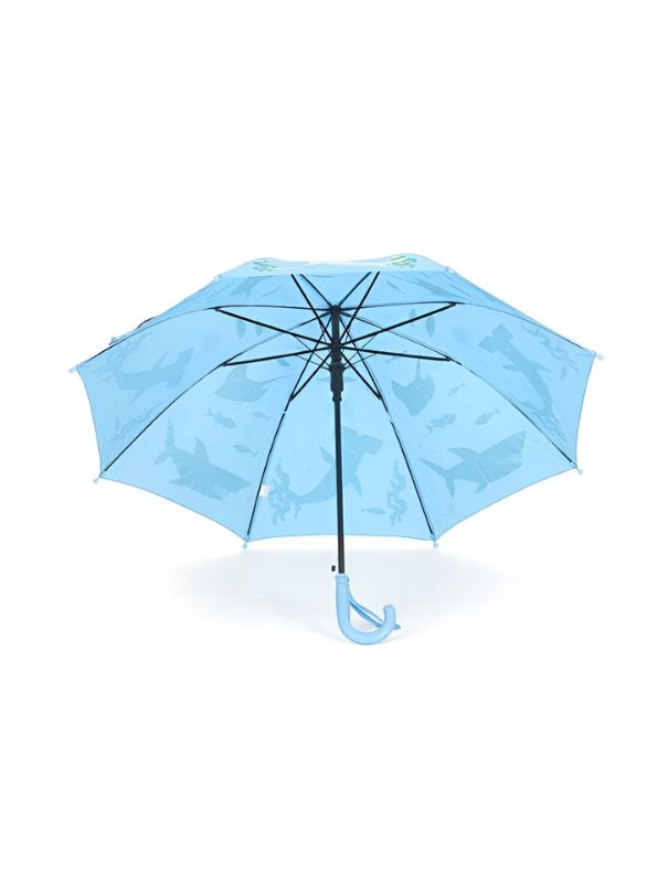 AquaTails - Shark & Water Animals Print Kids Umbrella - 50cm Fun & Waterproof Rain Cover NOV9853.