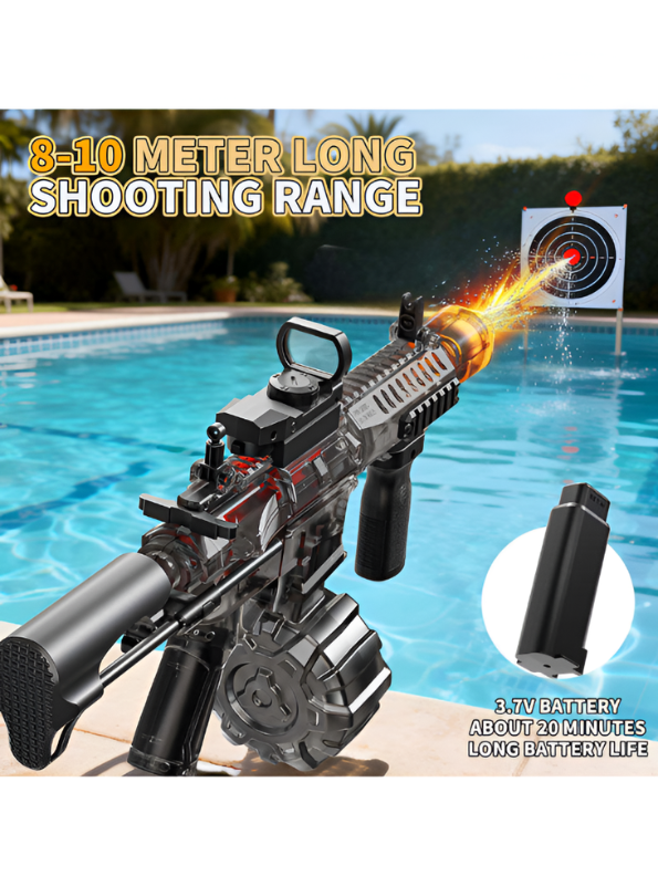ARP9 Style Electric Automatic Water Blaster Toy Gun for Kids & Adults | High Pressure Rechargeable Water Shooter LMI16800