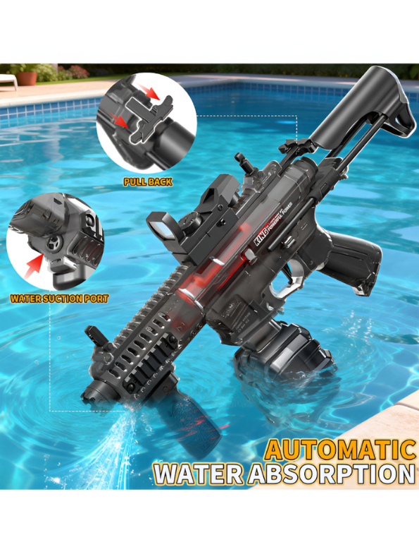 ARP9 Style Electric Automatic Water Blaster Toy Gun for Kids & Adults | High Pressure Rechargeable Water Shooter LMI16800