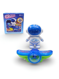 Astronaut Space Robot Toy – Battery Operated Rotating Car with Balance, Universal Sliding Action & Lights TV4759.