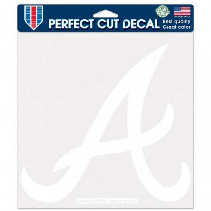 Atlanta Braves Decal 8x8 Die Cut White A - Special Order-0