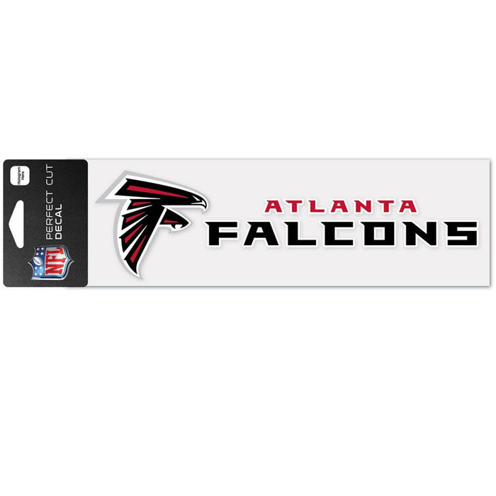 Atlanta Falcons Decal 3x10 Perfect Cut Wordmark Color-0