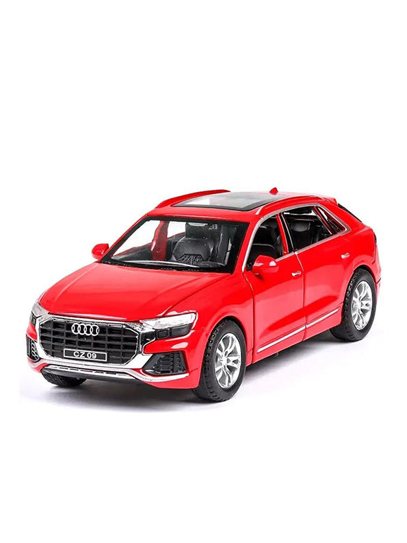 Audi Q8 Road Race Metal Model Diecast Car - Red (L12-65) - Toyloft