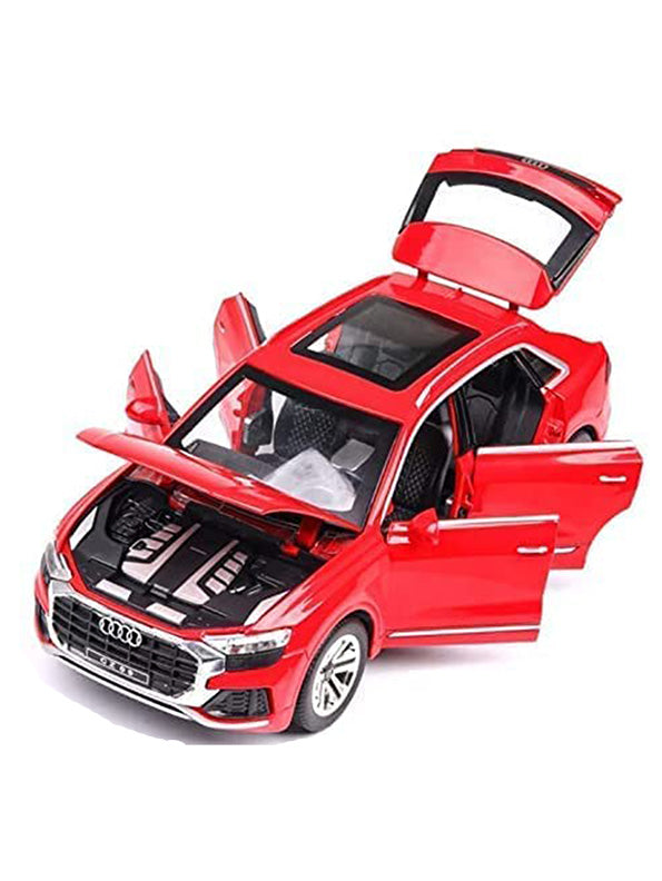 Audi Q8 Road Race Metal Model Diecast Car - Red (L12-65) - Toyloft