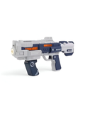 Automatic Bubble Gun Blaster for Kids - Space-Themed Electric Bubble Machine with Lights, Battery Operated Outdoor Summer Toy for Boys and Girls - Blue & Grey NX15649