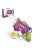 Automatic Bubble Gun Blaster Toy – Bubble Solution Bottle & Rich Bubble Output Purple LMI16321.