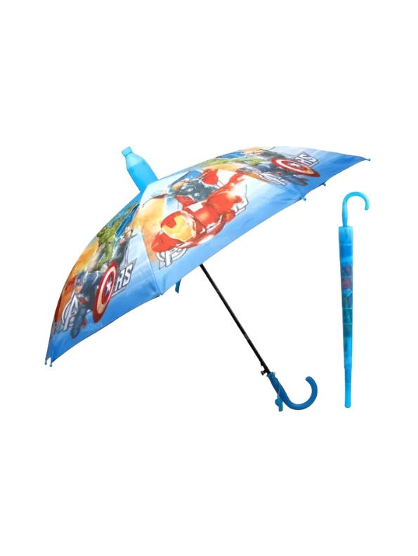 Avengers Kids Umbrella - 50cm | Iron Man, Captain America & Hulk Themed Umbrella for Boys NOV9693.