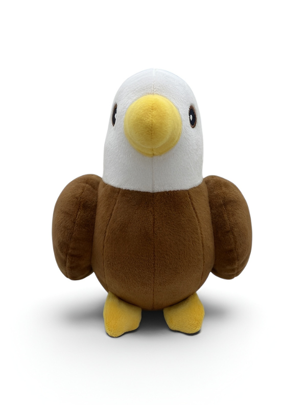 Bald Eagle Soft Toy - Premium 7-Inch Handcrafted White-Headed Eagle Plush -  Brown Portable Cuddly Bird Stuffed Animal ST16479