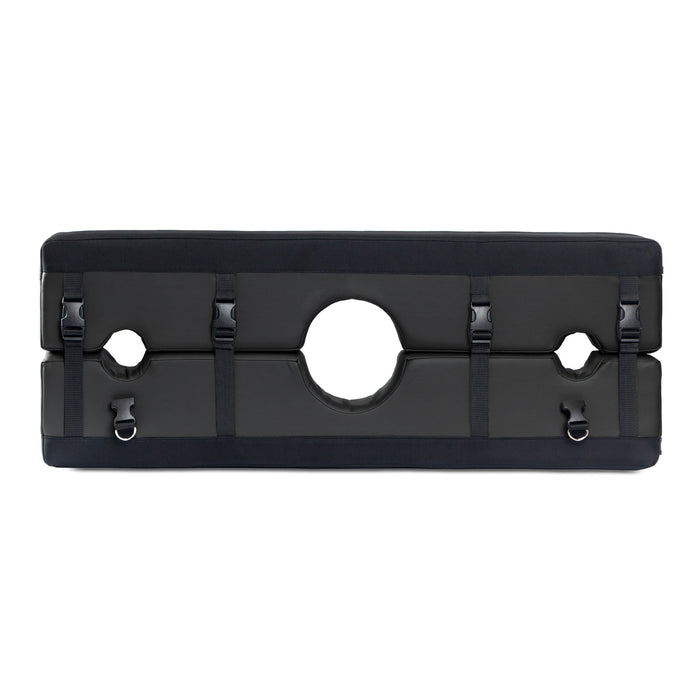 Bastion Bondage Stocks Black - non retail box