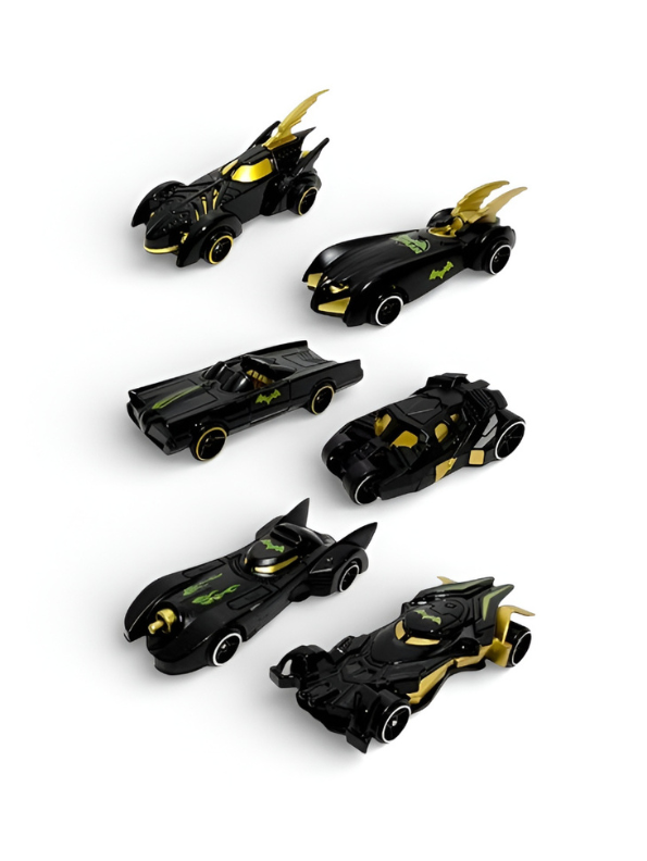 Batman Alloy Die-Cast Cars Set of 6 – Premium Zinc Alloy Toy Cars.
