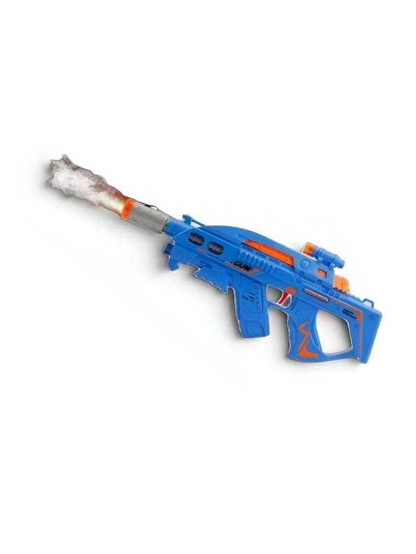 Battery Operated Electric Toy Gun with Smoke Effect - Blue LMI16600.