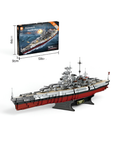Battleship Building Block Set – WW2 Military Warship Model Kit TV6957.