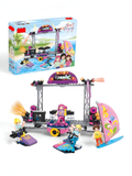 Beach Music Festival Building Block Set - 297 PCS Bon Voyage Building Block Set - Summer Concert Stage & Water Sports Toy TV5634