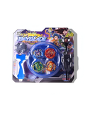 Beyblade Burst Battle Toy Set – 6+ – 4-Pack Spinning Tops with Launcher and Power Grip Blue NX15822.
