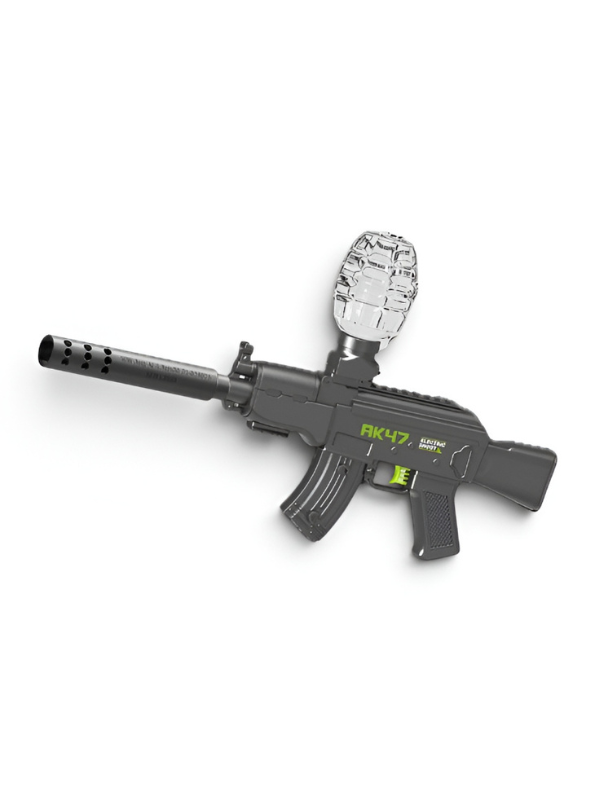 Black Automatic AK47 Electric Gel Ball Splatter Toy Set | TV7199