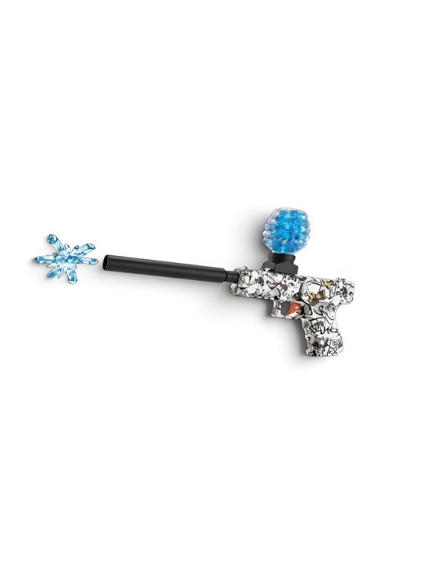 Blokk Blaster Automatic Gel Ball Gun with Water Bead Hopper & Silencer Extension, Write Graffiti Splatter MD446
