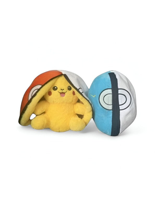 Blue - Ash's Pikachu Stuffed Animal with Hat | 21 cm Adorable Pokemon Soft Plush Toy Kids ST15156