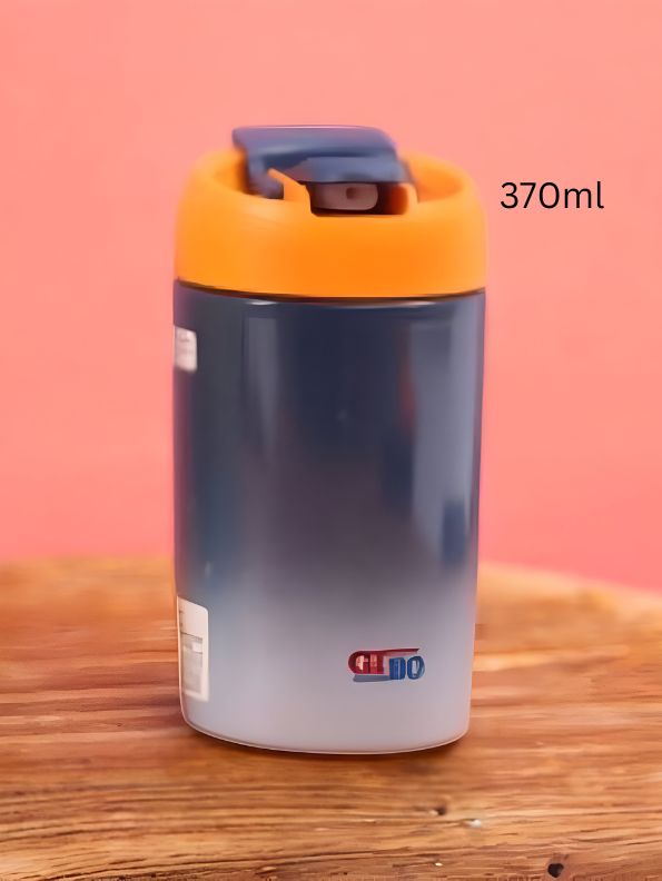 Blue - Double Shaded 2-in-1 Water Bottle 370ml - Stylish & Compact for Office Workers NOV3295.