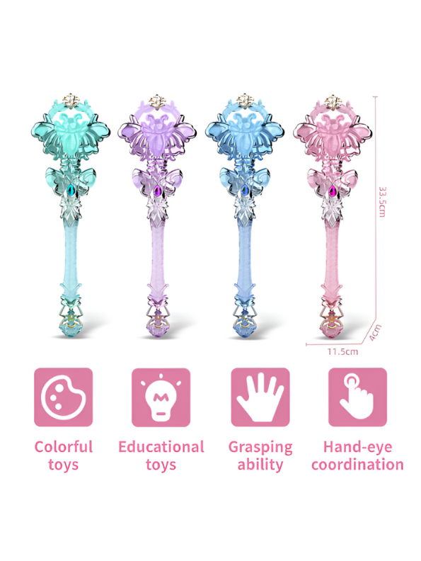 Blue - Enchanted Crystal Wand Prop Replica - Magical Fantasy Staff/Scepter Collectible NX15648