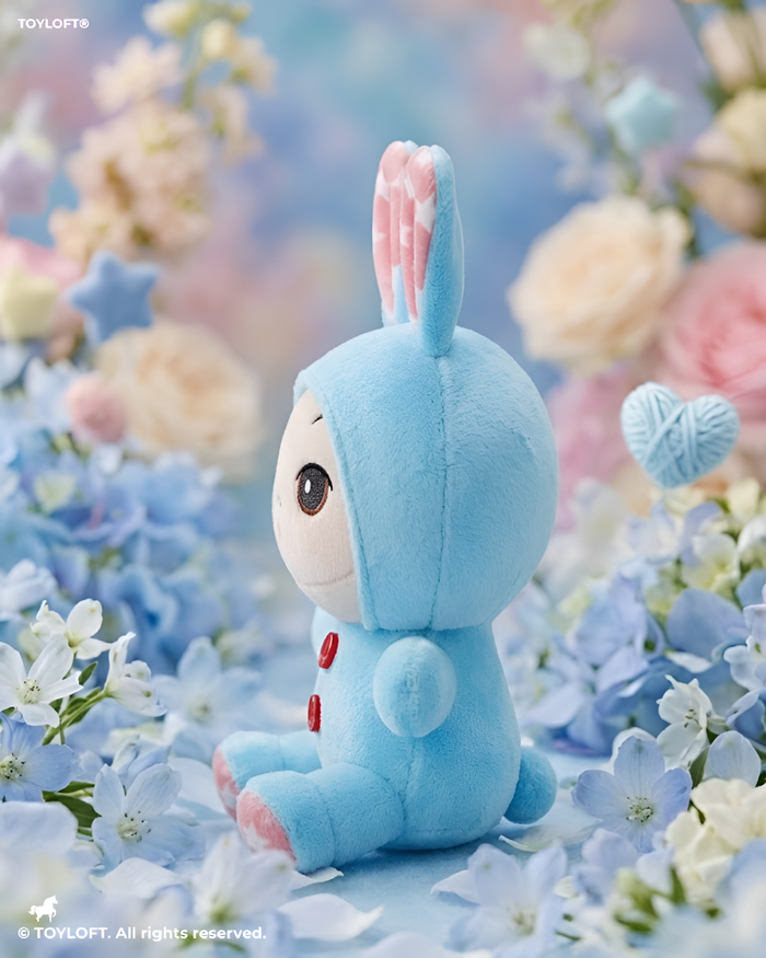 Blue Bunny Plushie | 7-Inch Stuffed Toy in Rabbit Costume Soft Toy ST11910