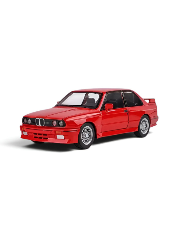BMW M3 E30 Diecast Model Car | Red 1:24 Scale Collectible Replica Alloy Car MD581.
