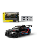 BMW M4 GT3 RC Drift Car - Black 1:64 Scale Mini Alloy Remote Control with Acrylic Display Box MD585