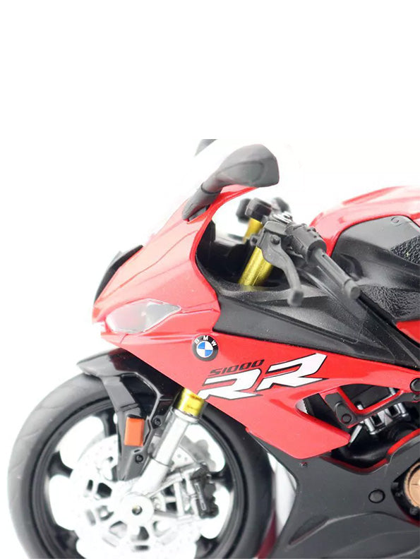 BMW S1000 RR Metal Model Diecast Bike - Red - MD - Scale 1:12 - Big Size - Toyloft