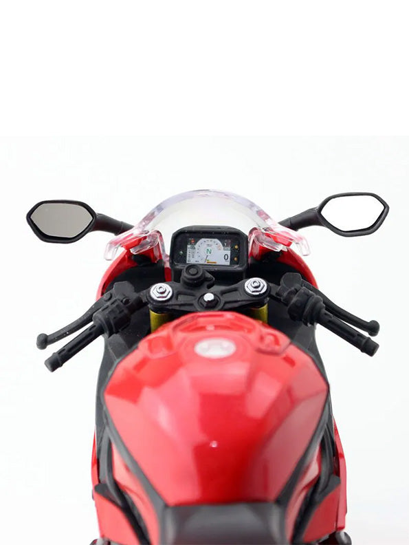 BMW S1000 RR Metal Model Diecast Bike - Red - MD - Scale 1:12 - Big Size - Toyloft