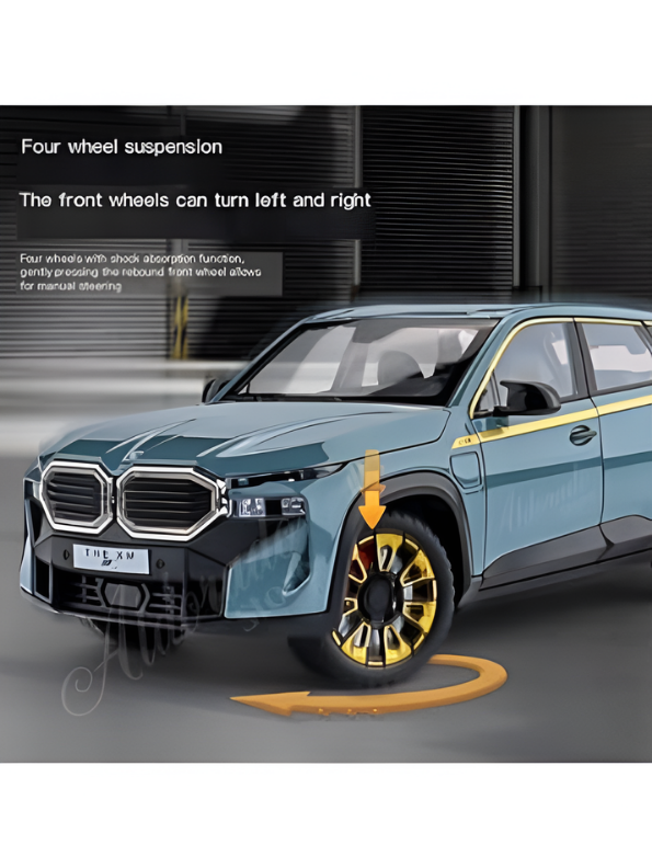 BMW XM Diecast Metal Toy Car Model 1:32 Scale Alloy Model Car with Acrylic Display Box MD27