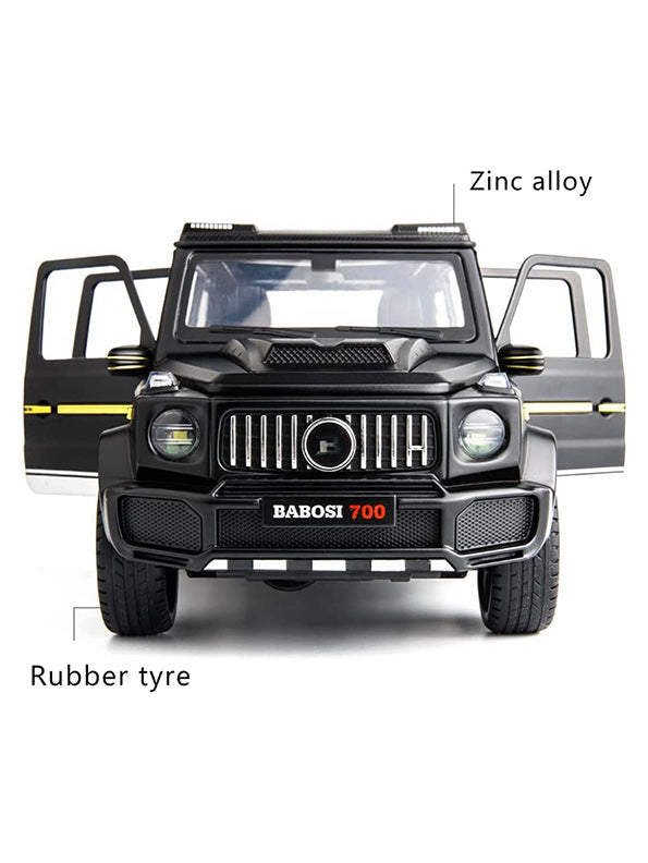 Brabus 800 Metal Model Diecast Car Lights Sound And Openable Doors - Black - Toyloft