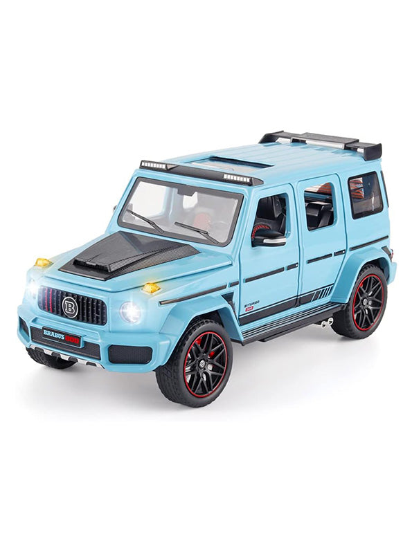 Brabus 800 Metal Model Diecast Car Lights Sound And Openable Doors - Blue - Toyloft