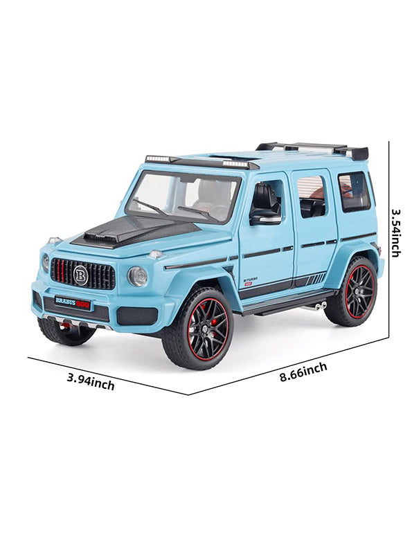 Brabus 800 Metal Model Diecast Car Lights Sound And Openable Doors - Blue - Toyloft