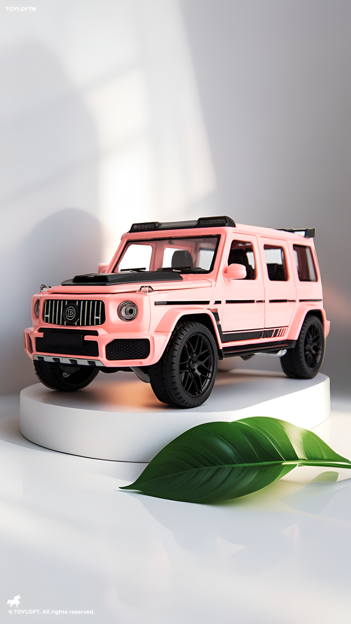 Brabus 800 Widestar Diecast Model Car - 1/32 Scale Mercedes-Benz G-Class (Pink) LMI14935 - Free Car Inside.