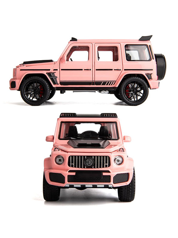Brabus 800 Metal Model Diecast Car Lights Sound And Openable Doors - Pink - Toyloft