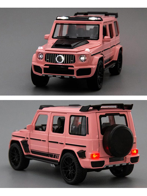 Brabus 800 Metal Model Diecast Car Lights Sound And Openable Doors - Pink - Toyloft