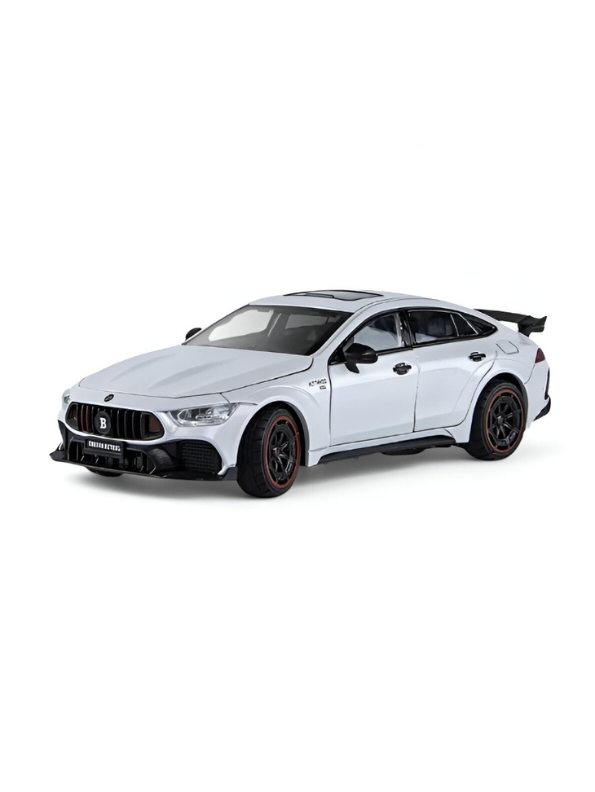 Brabus Rocket 900 – Metal Diecast Model Car Scale 1/24 with Light & Sound for Kids White LMI15747.