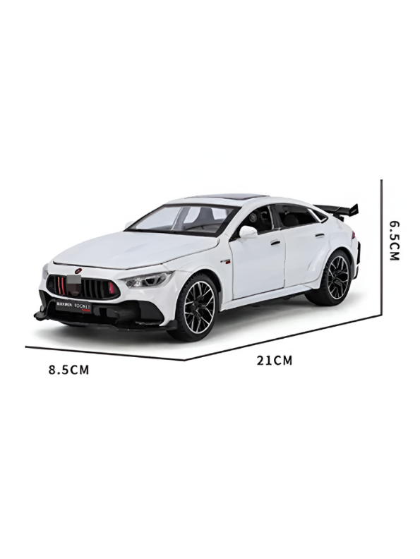Brabus Rocket 900 – Metal Diecast Model Car Scale 1/24 with Light & Sound for Kids White LMI15747.