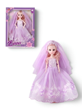 Bridal Doll – Luxury Pink Wedding Dress Dress-Up Toy for Kids LMI13884