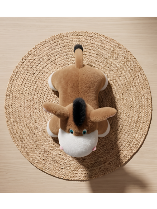 Brown Donkey Plush Stuffed Animal – 8-Inch Cute Soft Farm Animal Toy for Toddlers and Kids ST16475