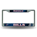 Buffalo Bills License Plate Frame Chrome Printed Insert-0