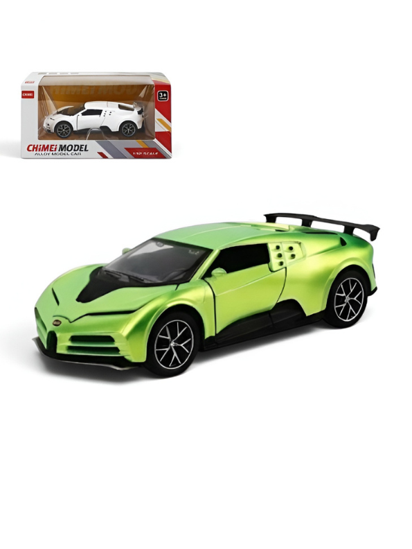 Bugatti Centodieci Diecast Car 1:32 Scale Metal Model Green Toy LMI16782