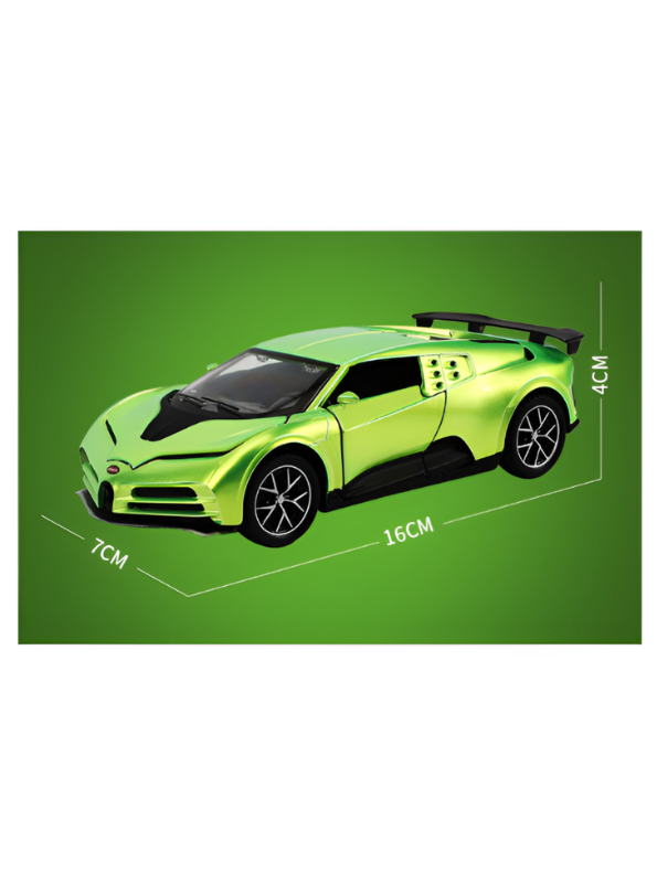 Bugatti Centodieci Diecast Car 1:32 Scale Metal Model Green Toy LMI16782