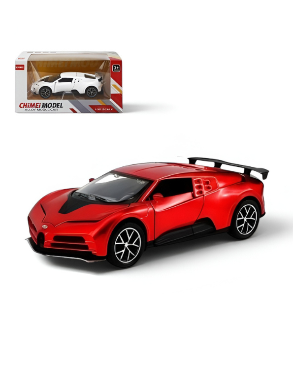 Bugatti Centodieci Diecast Car 1:32 Scale Metal Model Red Toy LMI16782