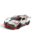 Bugatti Hyper Sports Toy Car – Smoke Spray, Lights & Sound Inertia Powered Racing Car White NX16723.