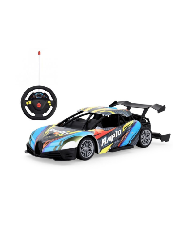 Bugatti Ultra-Fast RC Drifting Race Car with Steering Wheel Remote | High-Speed Drift Toy for Kids & Adults Blue - LMI13299.