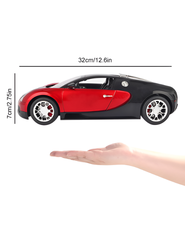 Bugatti Veyron Remote Control RC Car with Lights & Smooth Steering LMI8612.