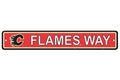 Calgary Flames Sign 4x24 Plastic Street Style CO-0